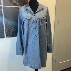 J. Crew Chambray Shirt Dress